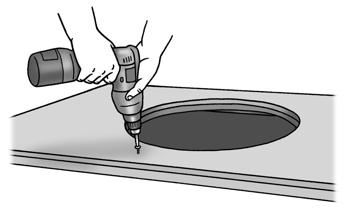 Figure 8-13: Cement board and plywood form a sturdy base for tiles.